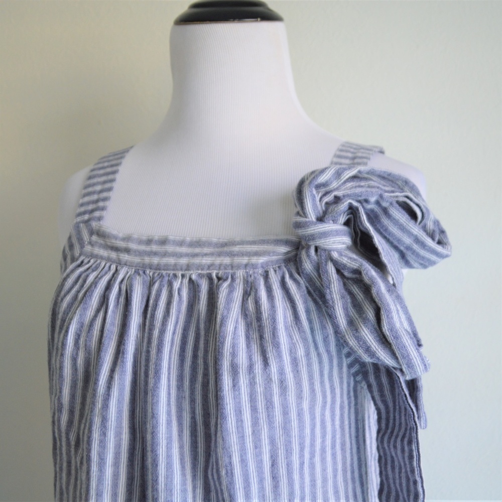 Trina Turk Blue and White Striped Mini Dress - Picture 2 of 5
